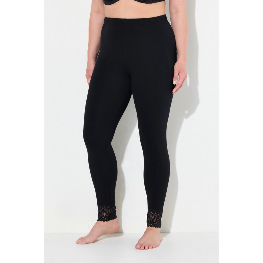 Ulla Popken Leggings Spitzensaum  