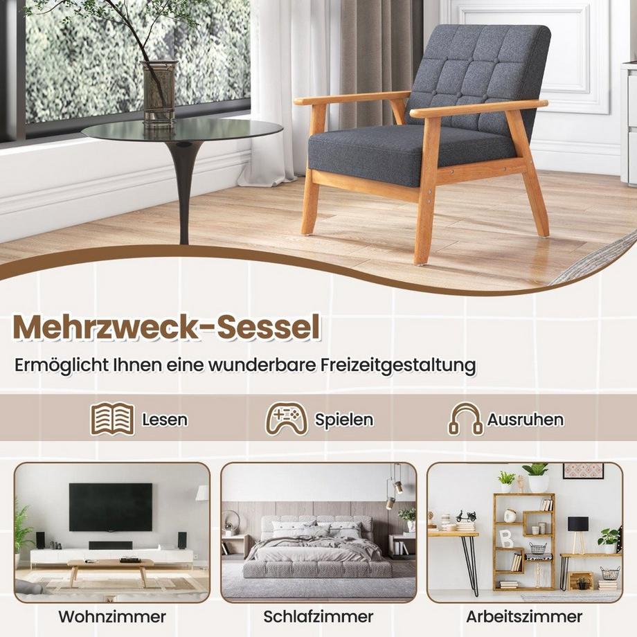 Northix Mid-Century Akzentstuhl  