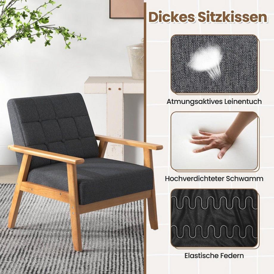 Northix Mid-Century Akzentstuhl  