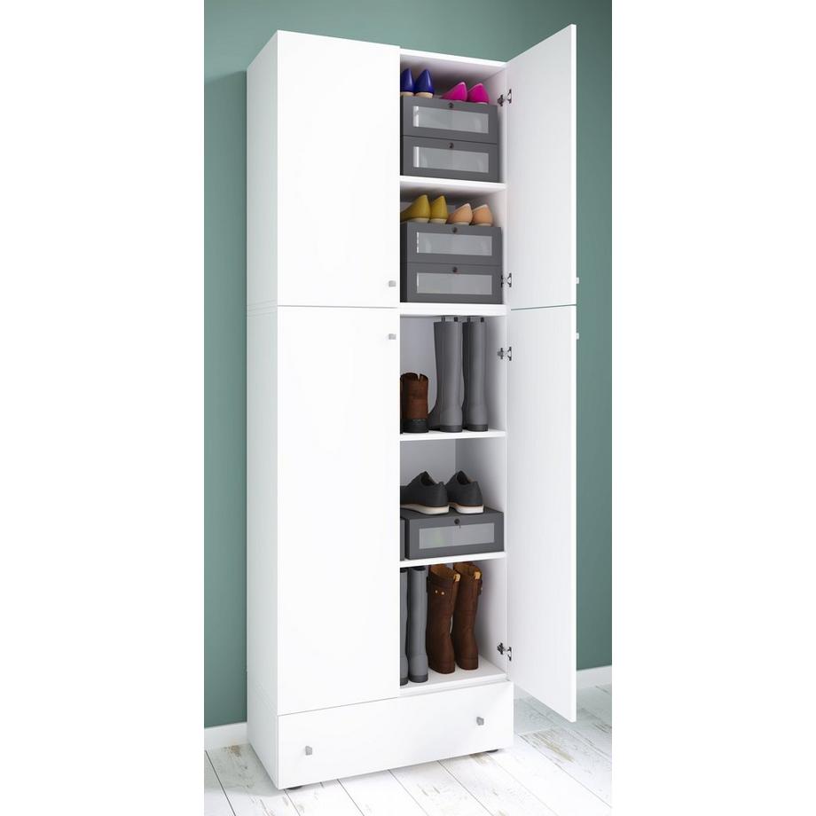 VCM XXL Schuhschrank Kleiderschrank Schuhe Schrank Dielenschrank Lona 5f Schublade  