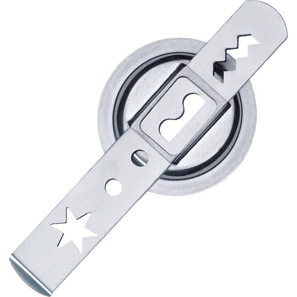 WESTMARK Fleischwolf aus Edelstahl Grösse 8 + 3 Lochscheiben, 27x12x1  