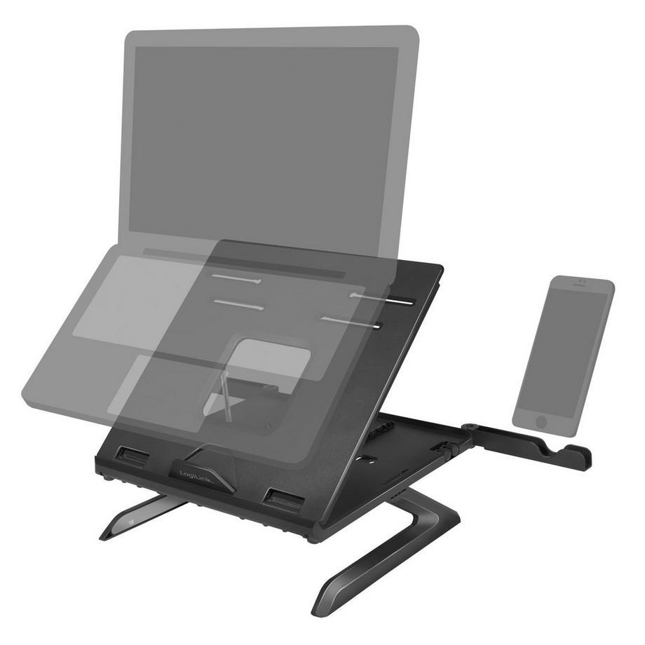 LogiLink  Support pour ordinateur portable pliable et réglable en hauteur Sv 