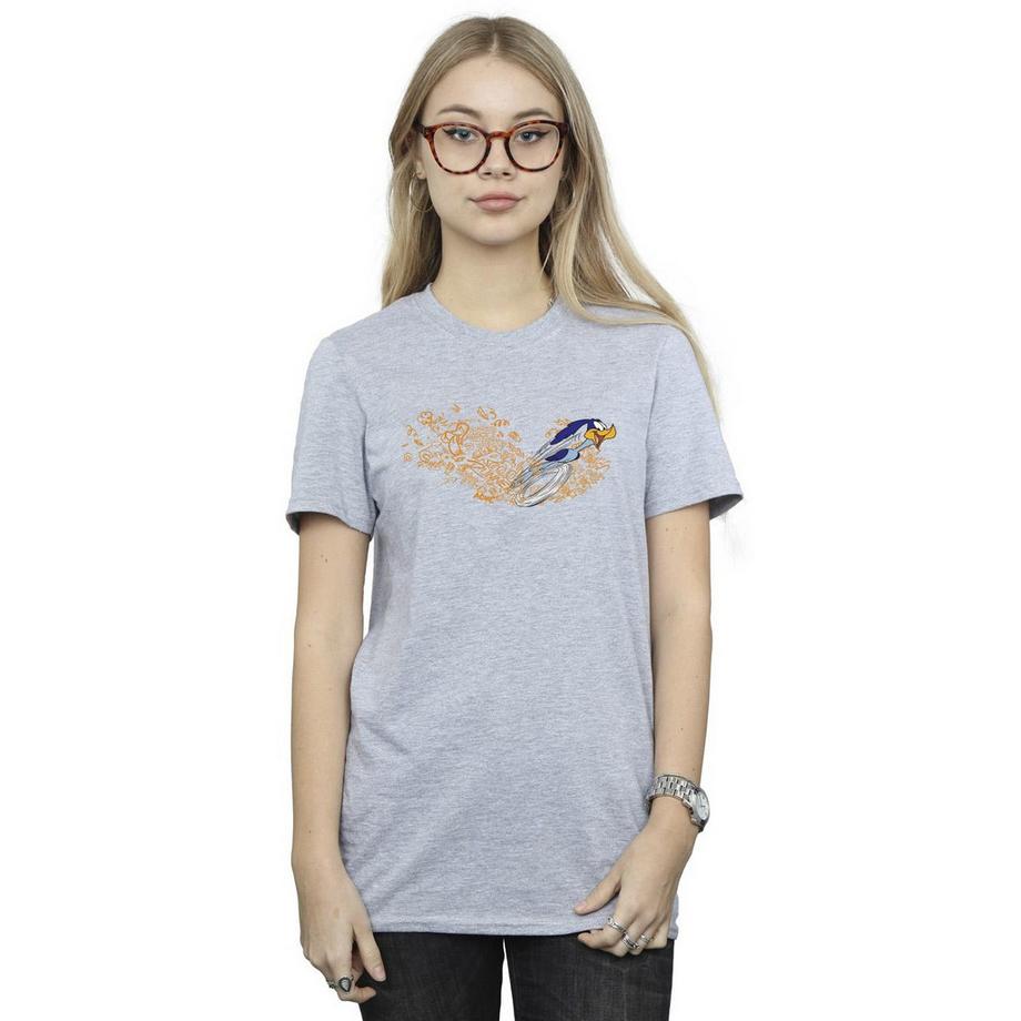 LOONEY TUNES ACME T-Shirt Imprimé Coupe Boyfriend  