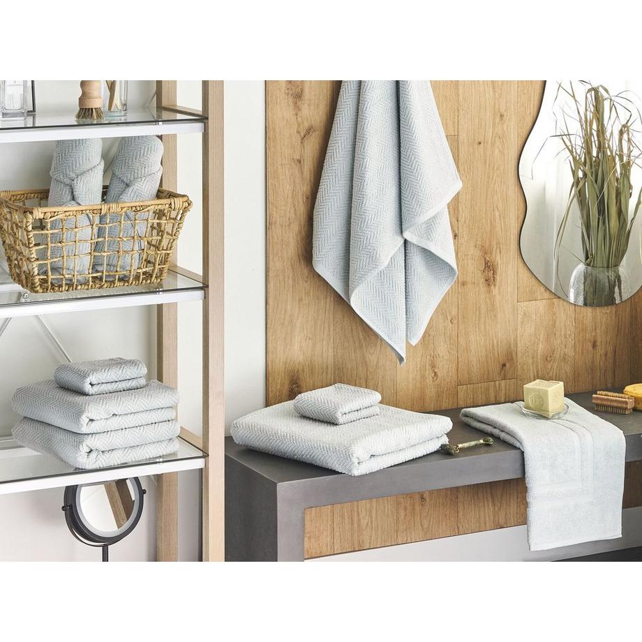 Beliani Set di 9 asciugamani en Cotone MITIARO  