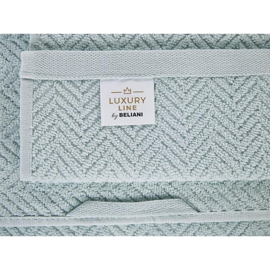 Beliani Set di 9 asciugamani en Cotone MITIARO  