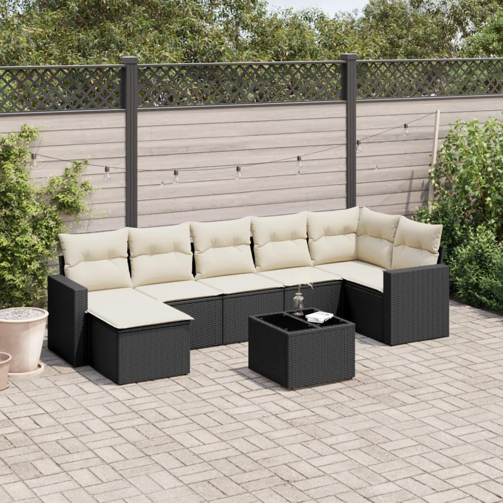 VidaXL set divano da giardino Polirattan  