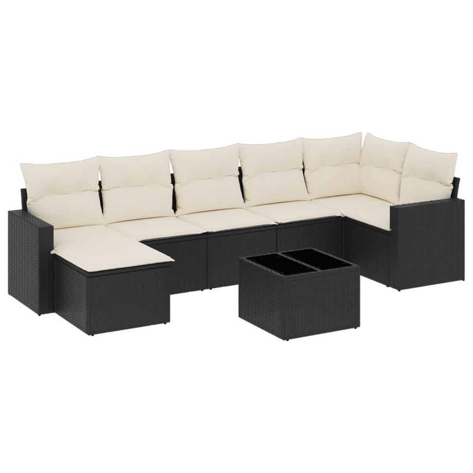 Ensemble de canapés de jardin rotin synthétique