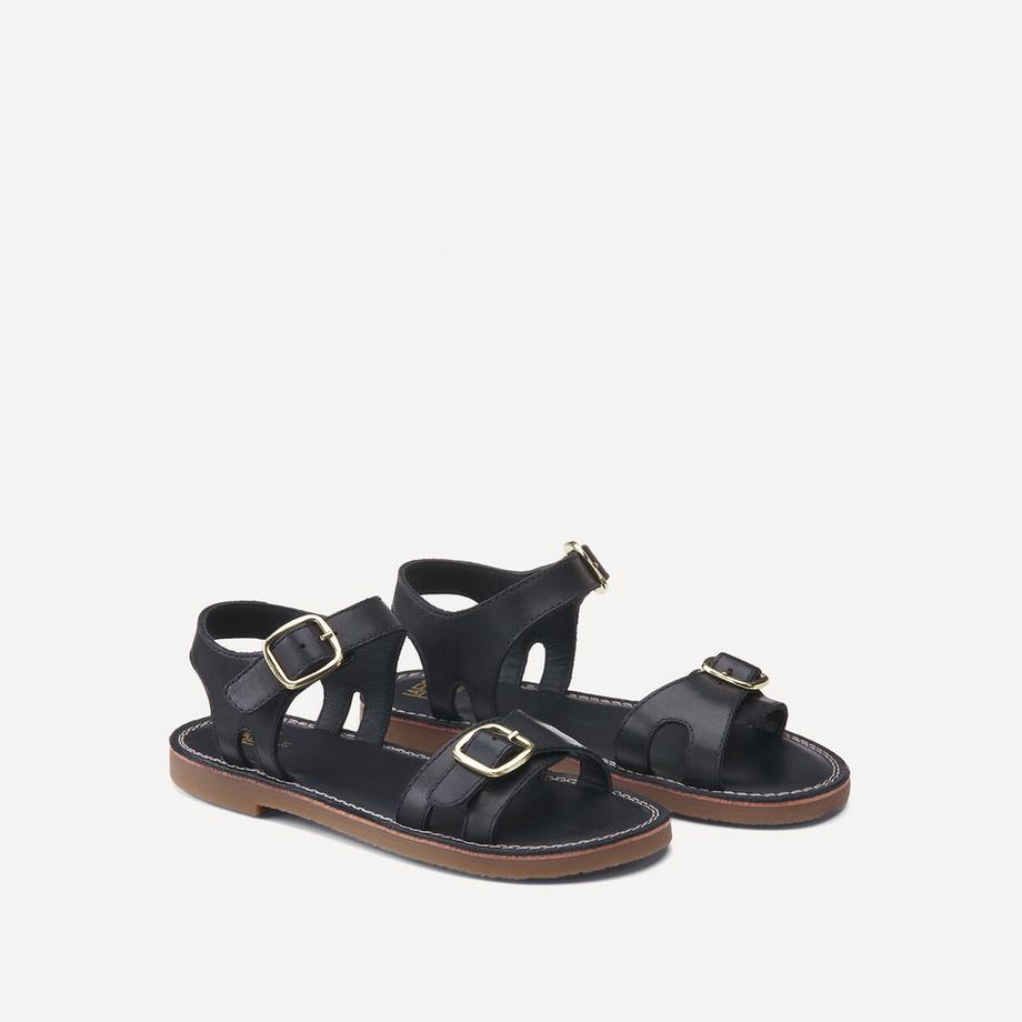 Sandales en cuir à boucle