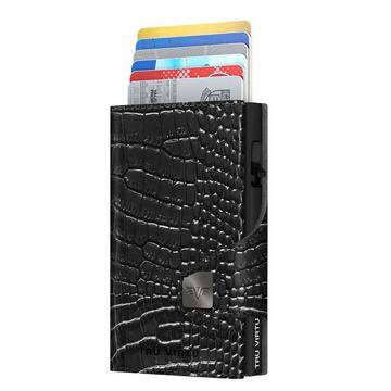Doubelwallet Click & Slide Croco Black/Black