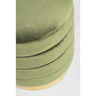 mutoni Pouf mit Stauraum Darina Olive 36x38 (2er-Set)  