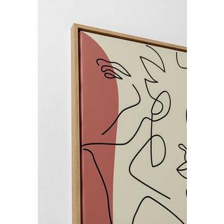 KARE Design Tableau encadré Faccia Arte Tri Colore 90x120cm  