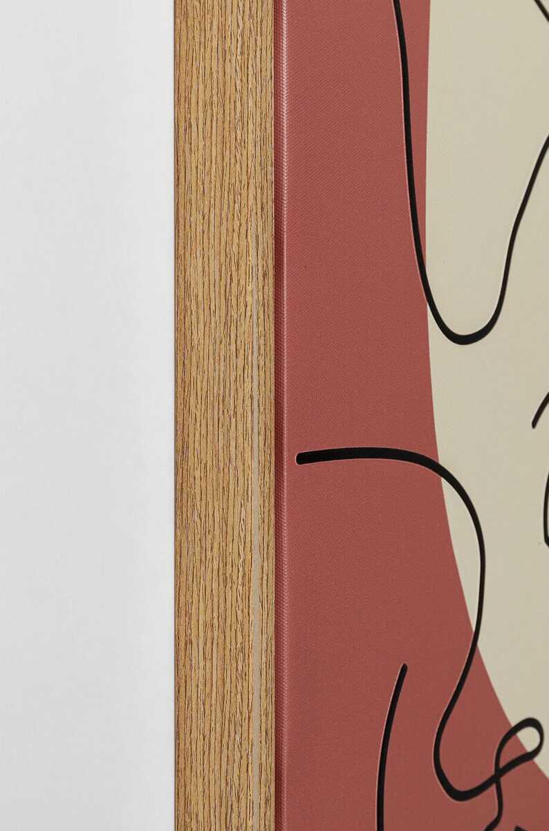 KARE Design Tableau encadré Faccia Arte Tri Colore 90x120cm  