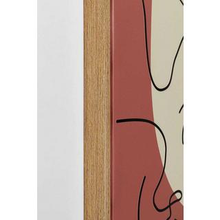 KARE Design Tableau encadré Faccia Arte Tri Colore 90x120cm  