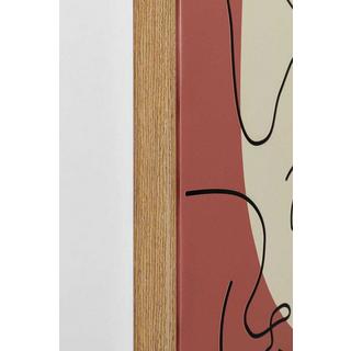 KARE Design Gerahmtes Bild Faccia Arte Tri Colore 90x120cm  