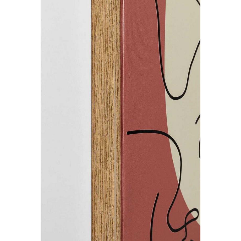 KARE Design Quadro con cornice Faccia Arte Tri Colore 90x120cm  