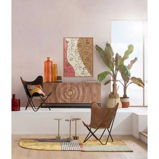 KARE Design Tableau encadré Faccia Arte Tri Colore 90x120cm  