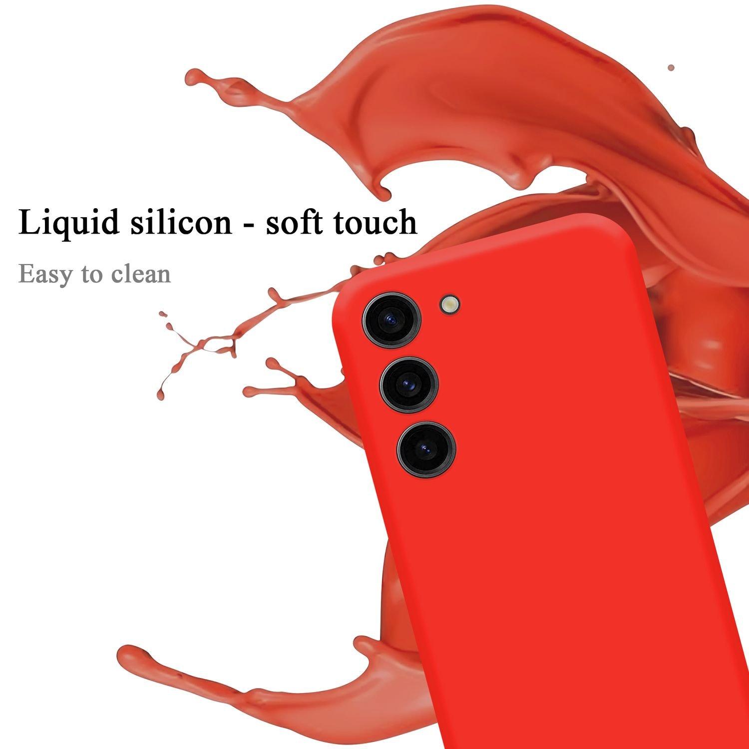 Cadorabo  Hülle für Samsung Galaxy S23 in LIQUID ROT - Schutzhülle aus flexiblem TPU Silikon 