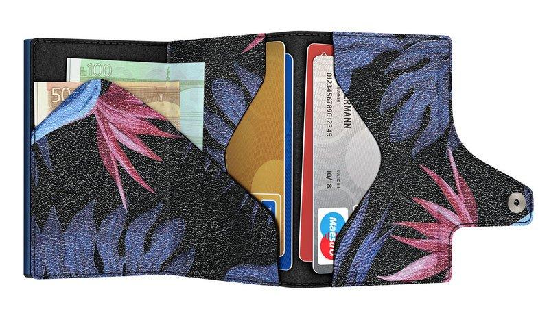 Tru Virtu CLICK & slide Strelitzia & Fern Brieftasche  