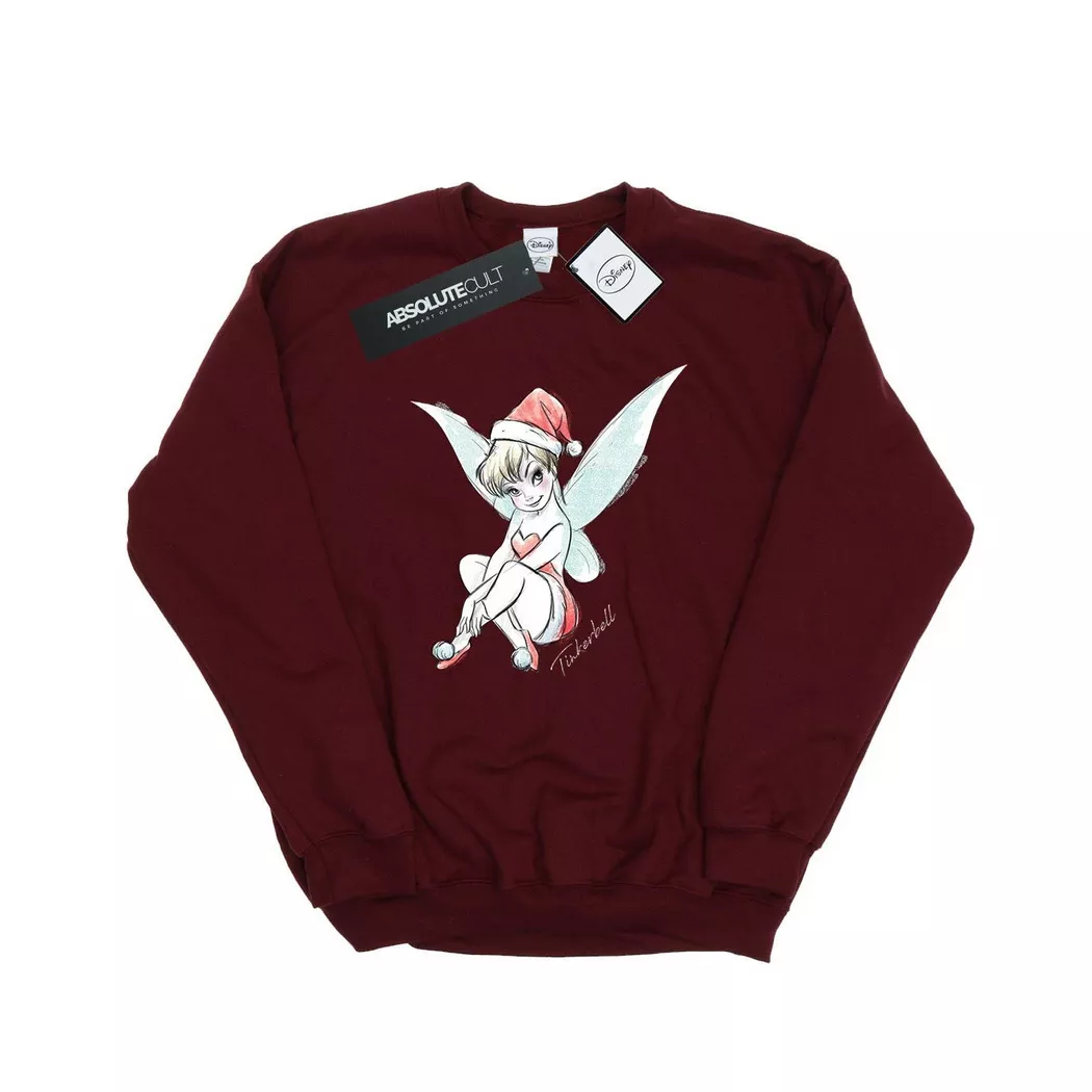 Disney - Fairy Sweatshirt, für Herren, Weinrot, Größe S