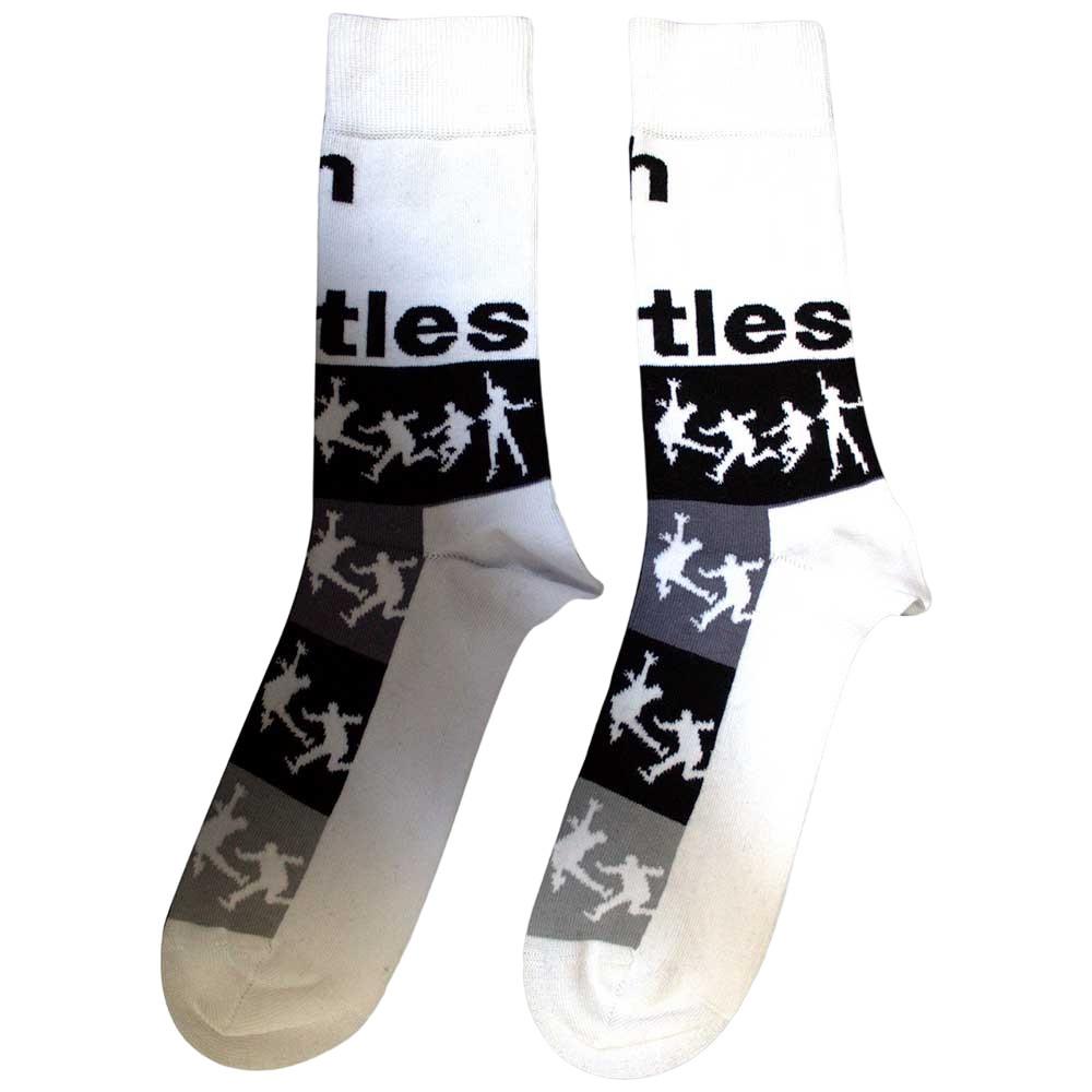 The Beatles Silhouette Gestreifte Socken  