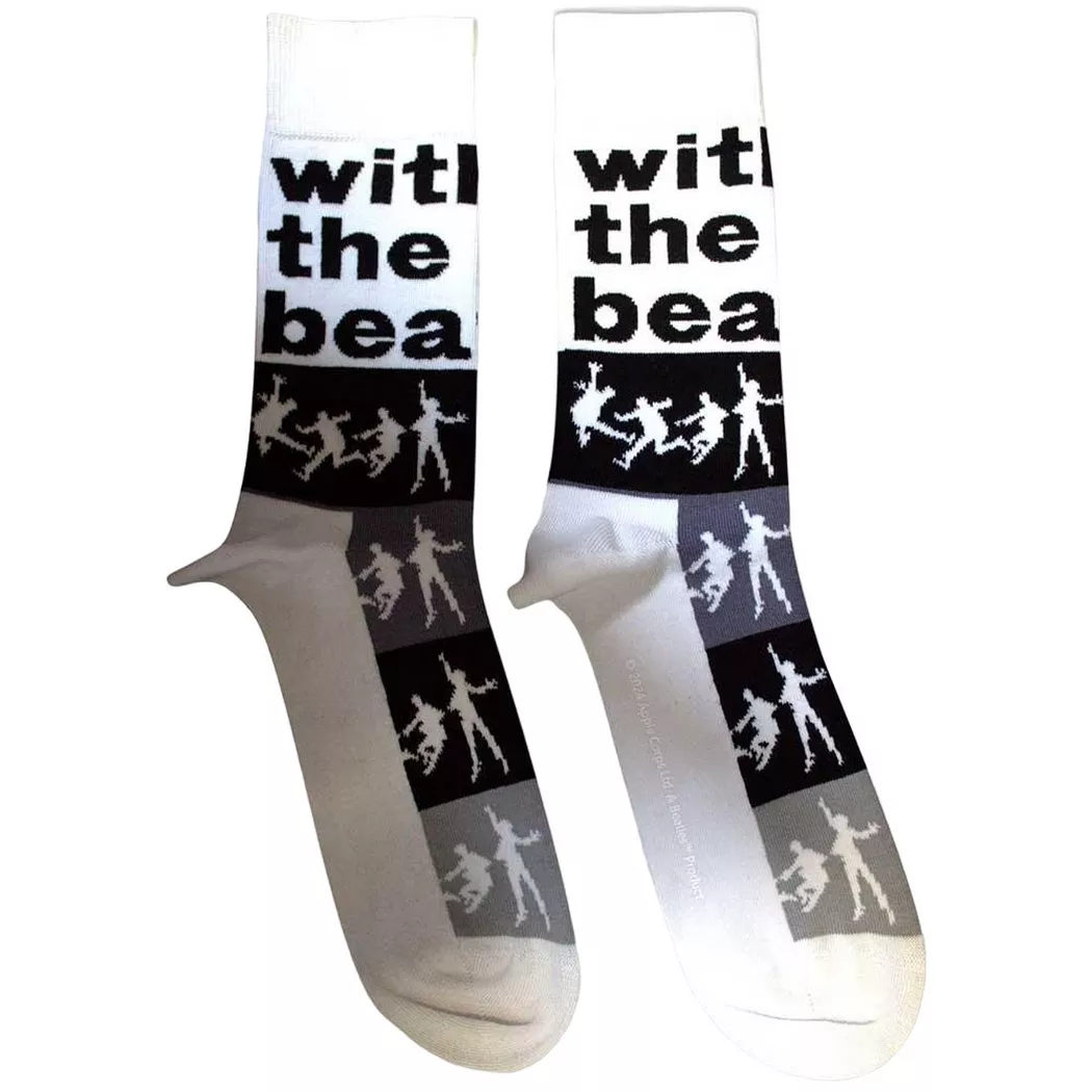 The Beatles - With Socken, für Damen, Weiss, Größe 40.5