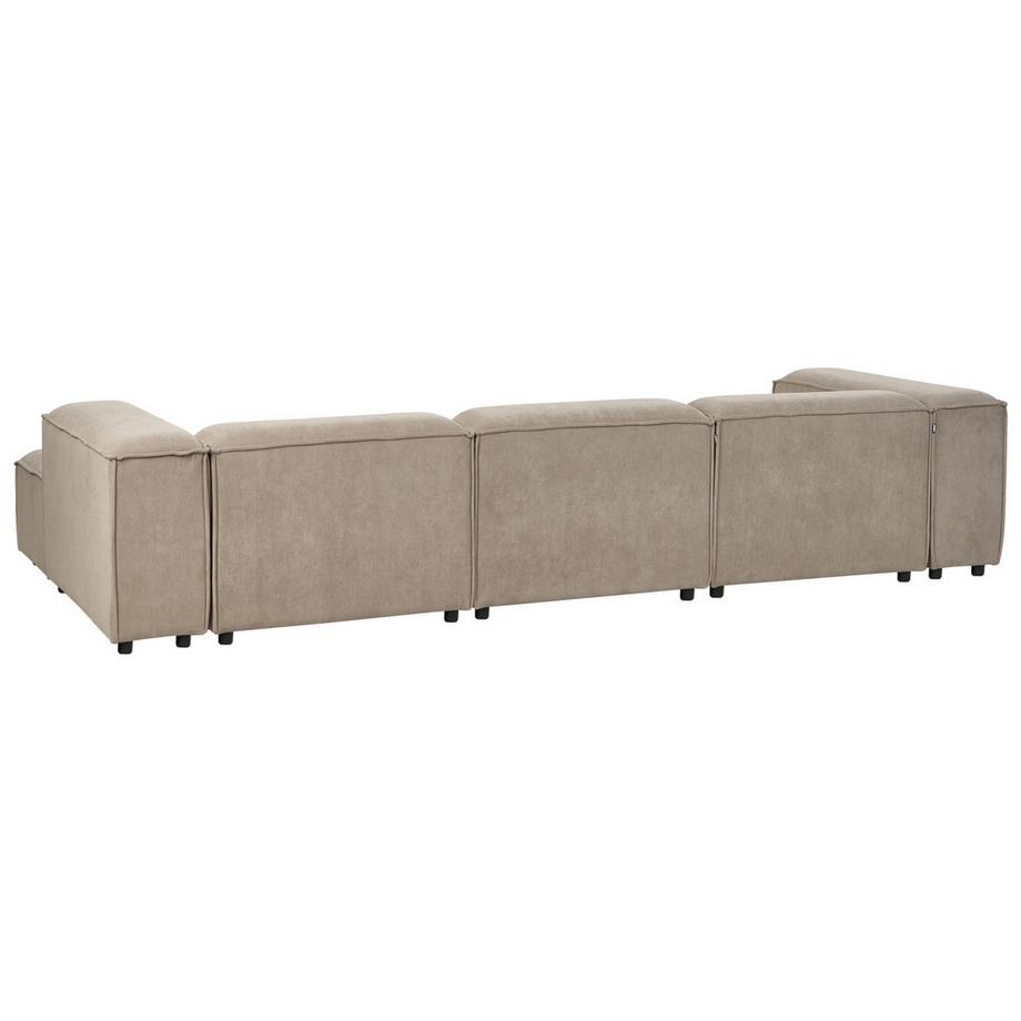 Beliani Linksseitiges Ecksofa aus Cord  ARDAL  