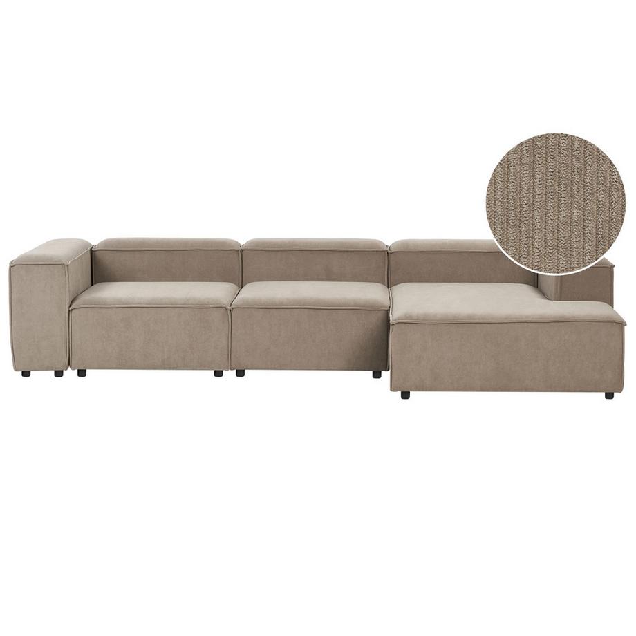 Linksseitiges Ecksofa aus Cord  ARDAL