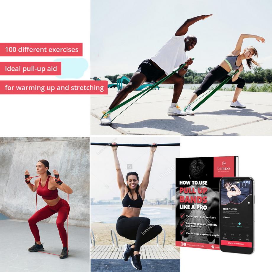 Bemaxx  Fitness Klimmzugband 5er-Satz 