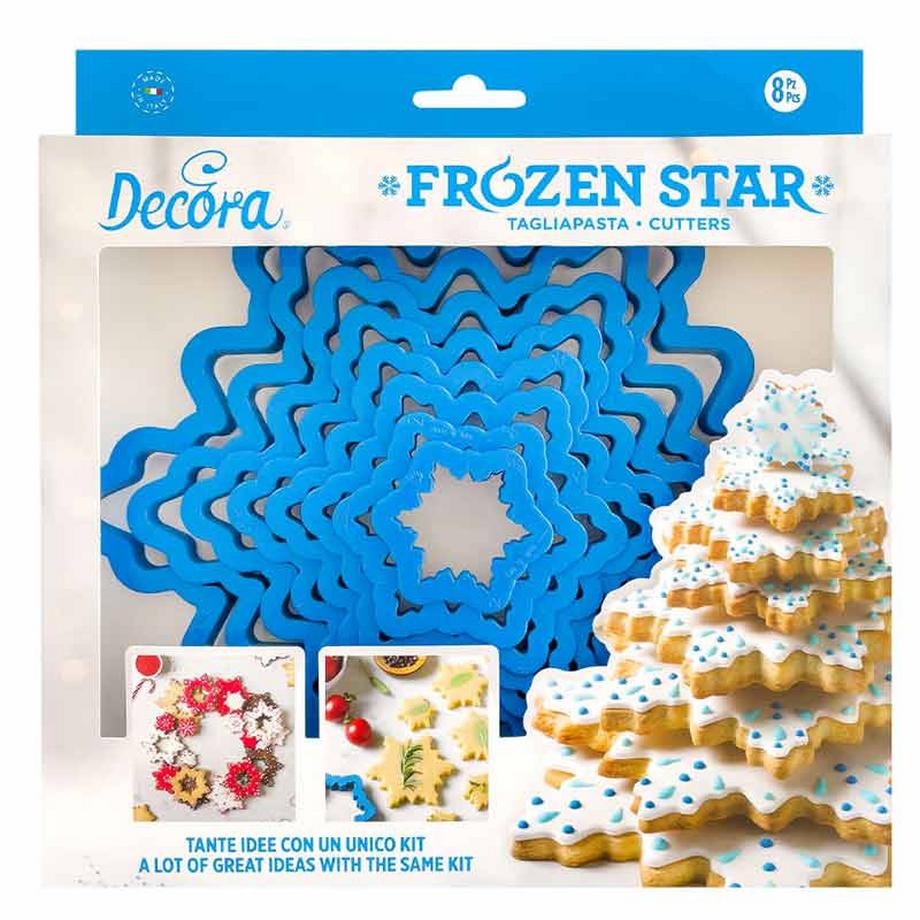 Decora Schneestern Ausstecher 8-Teilig  