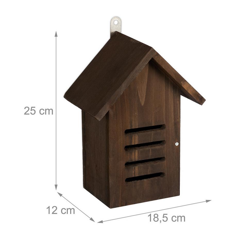 B2X Casetta per coccinelle in legno marrone  