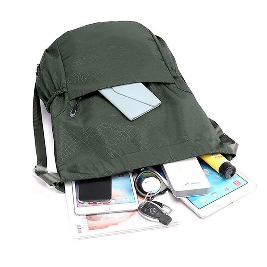 Only-bags.store Sac de sport à cordon avec poche avant  