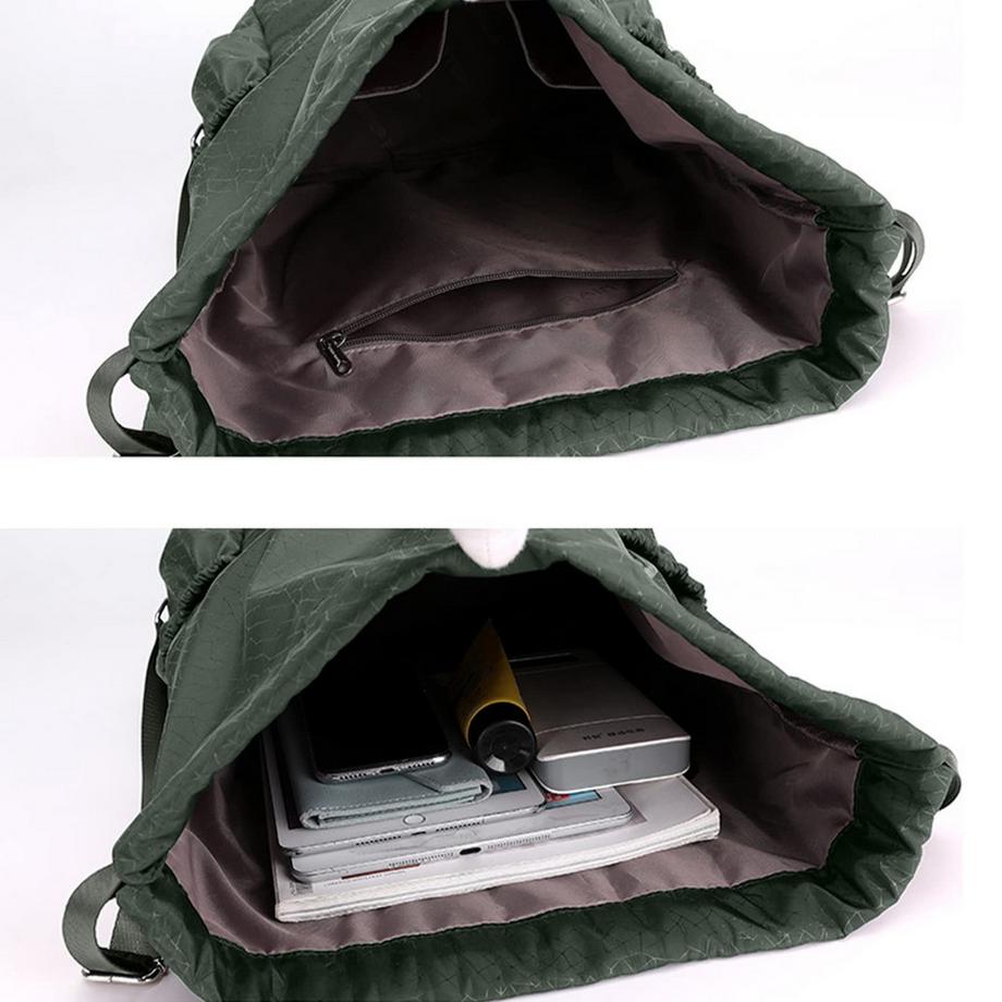 Only-bags.store Sac de sport à cordon avec poche avant  