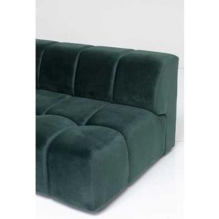 KARE Design Canapé d'angle Belami Velvet vert foncé gauche 265cm  