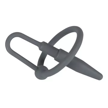 Plug del pene in silicone con anello del glande 30mm estensibile