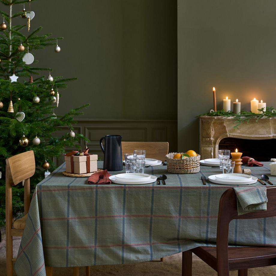 La Redoute Intérieurs  Karierte Tischdecke Baymore aus Halbleinen 