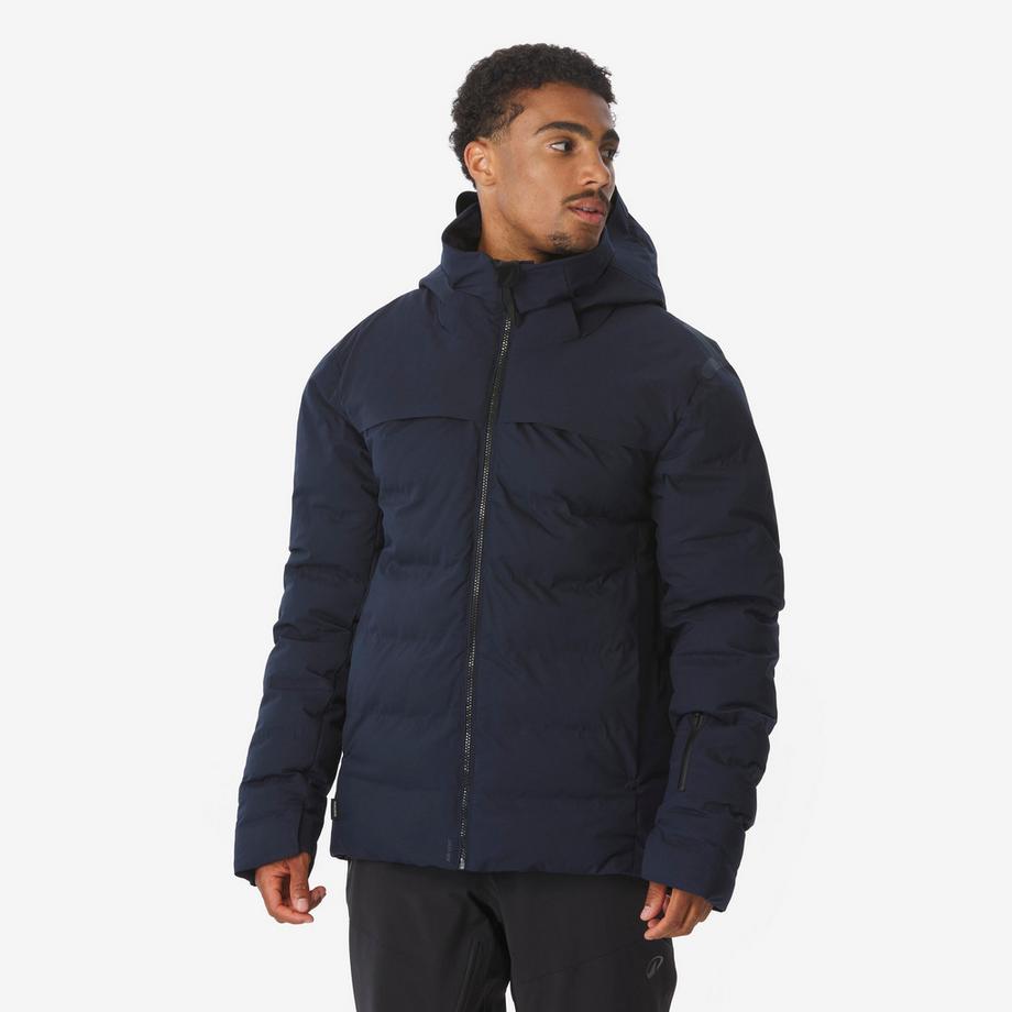 Ski- und Snowboard-Daunenjacke , warm 500 marineblau