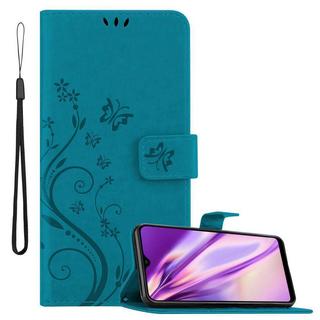 Cadorabo  Hülle für Samsung Galaxy A40 Blumen Design Magnetverschluss 