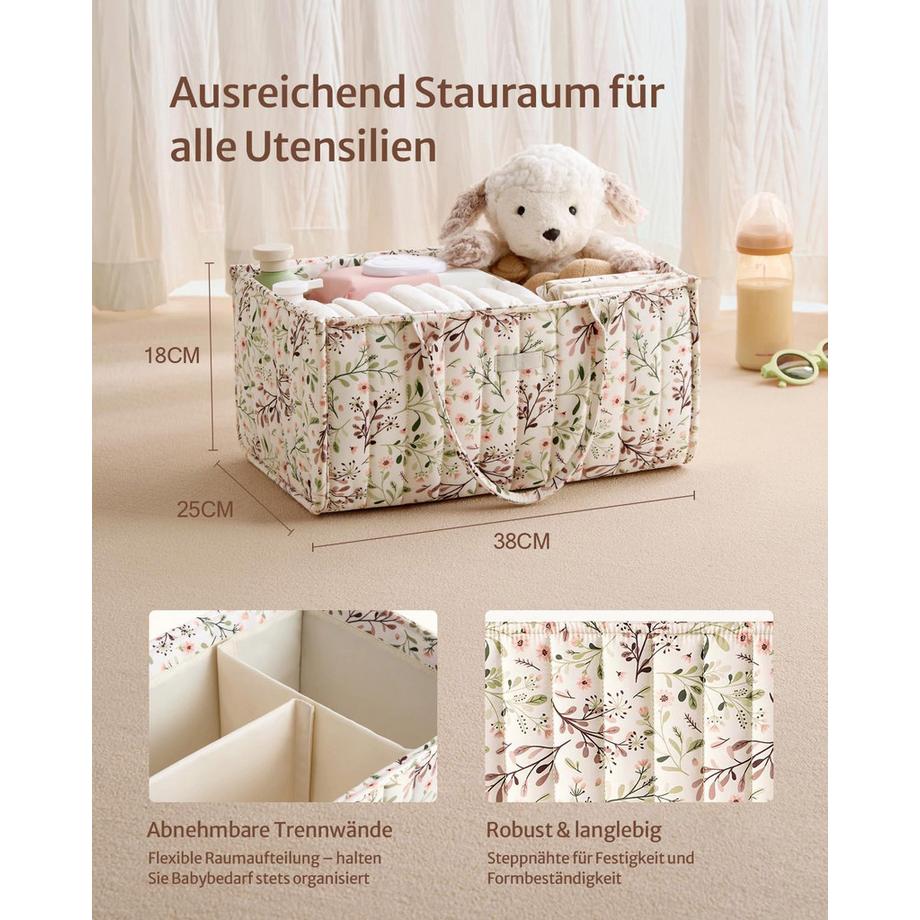 Only-bags.store Windel Caddy Organizer, Babywindel Caddy für Windelstation  