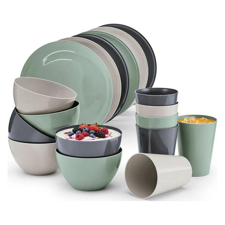 GOURMETmaxx Assiettes à dîner, lot de 6  