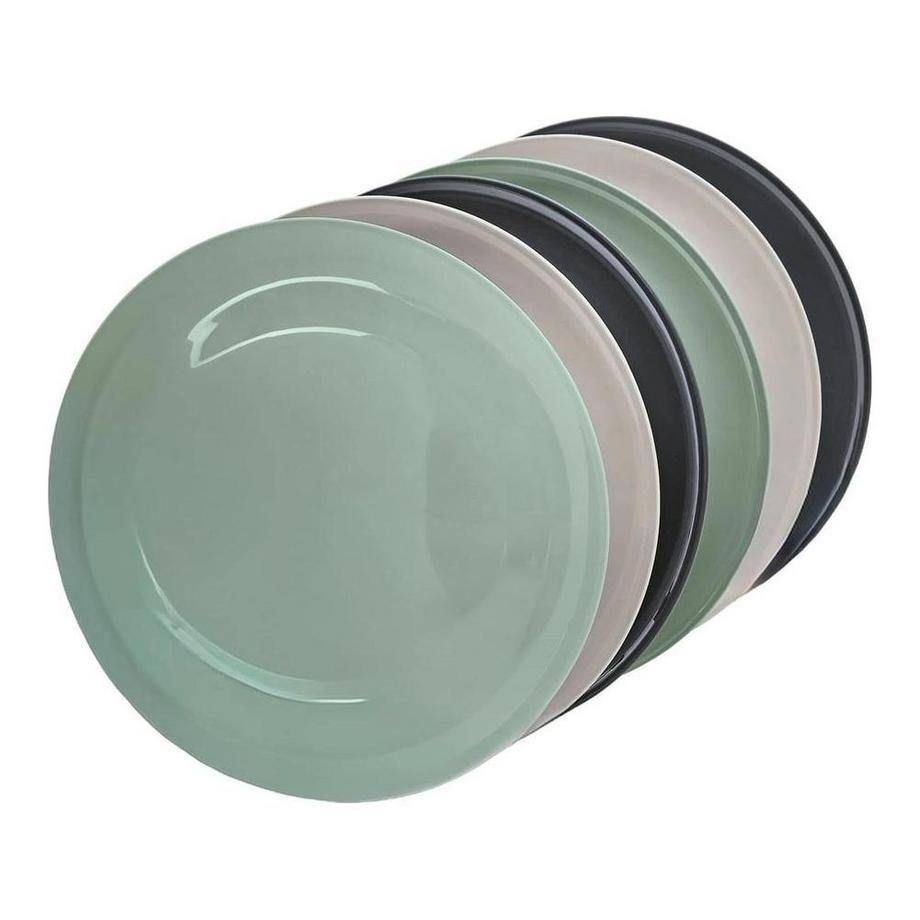 GOURMETmaxx Assiettes à dîner, lot de 6  