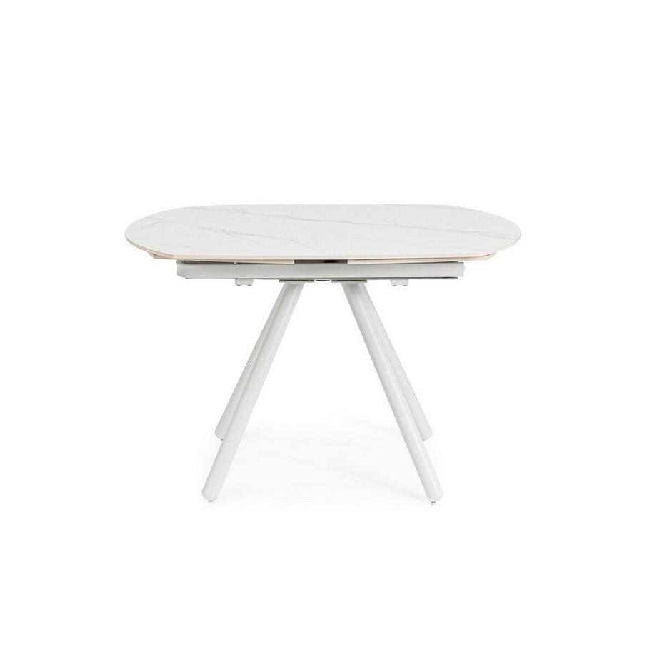 mutoni Ausziehtisch Raita weiss 119-178x90  