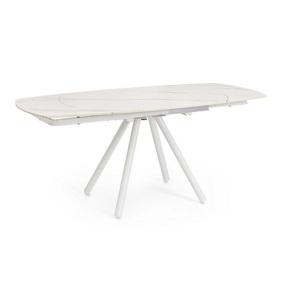 mutoni Ausziehtisch Raita weiss 119-178x90  