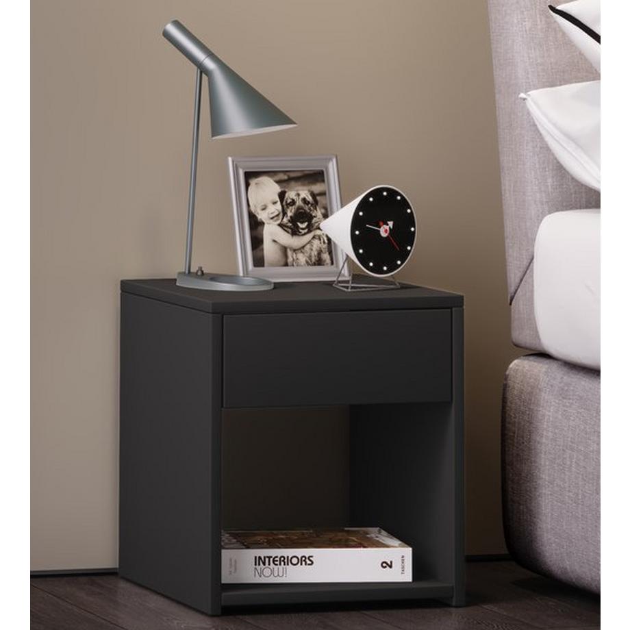 VCM Table de nuit en bois Table d'appoint Tiroir Console Table de nuit Sledo Mini  