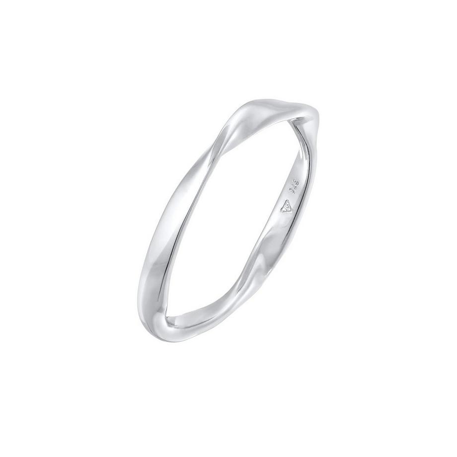 Bague Elli Ring Bandring Gedreht Stapelring Basic 925 Silber