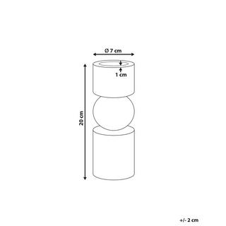 Beliani  Kerzenständer aus Marmor Glamourös IOANNINA 