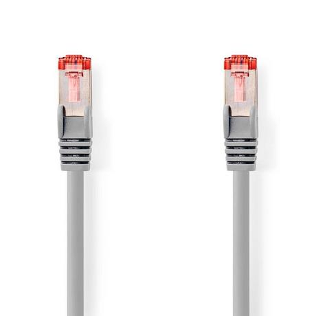 Nedis  Câble réseau CAT6 | RJ45 mâle | RJ45 mâle | S/FTP | 30.0 m | Rond | LSZH | Gris | Emballé 