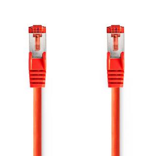 Nedis  Câble réseau CAT6 | RJ45 mâle | RJ45 mâle | S/FTP | 1.00 m | Rond | LSZH | Rouge | Etiquette 