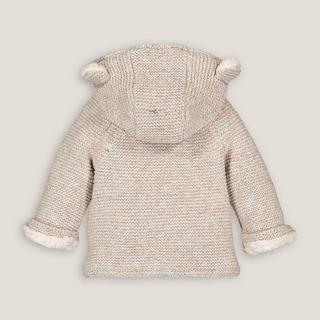 La Redoute Collections  Kapuzenjacke aus Strick & Teddyfleece 