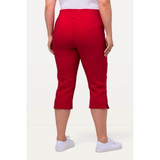 Ulla Popken  Pantaloni Capri di bengalina, estremamente elasticizzati e quasi ingualcibili, con cintura elastica 