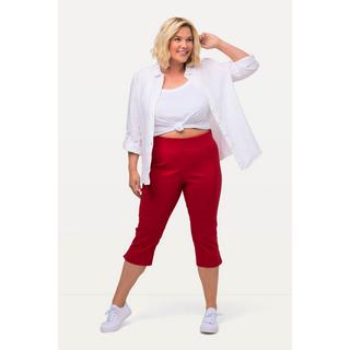 Ulla Popken  Pantaloni Capri di bengalina, estremamente elasticizzati e quasi ingualcibili, con cintura elastica 